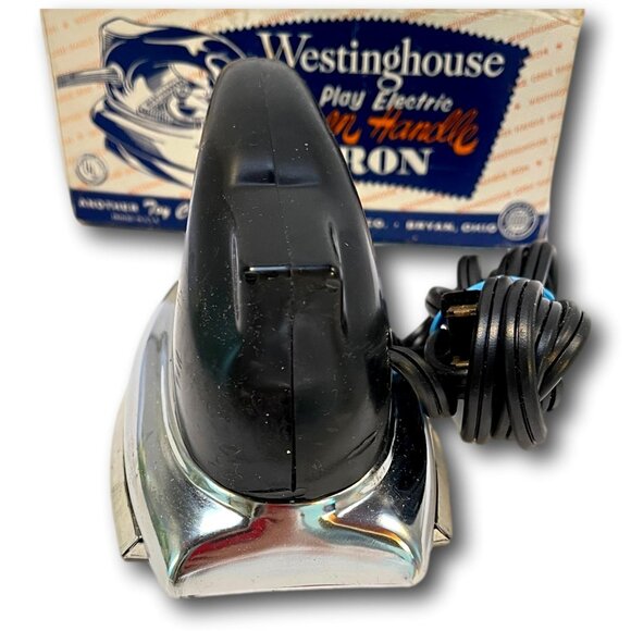 Westinghouse Toy Iron Original Box Circa 1950's Tested Working Made USA - Picture 5 of 9
